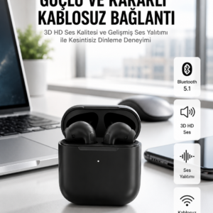 Yeni Nesil Bluetooth Kulaklık İOS Android Uyumlu HD Ses Performansı