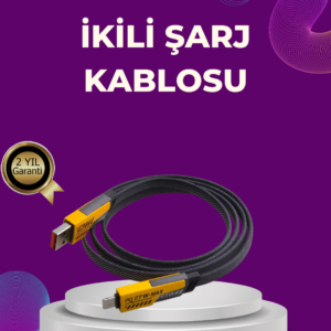 Dayanıklı 4’ü 1 Arada Çok Fonksiyonlu Hızlı Şarj Veri Kablosu