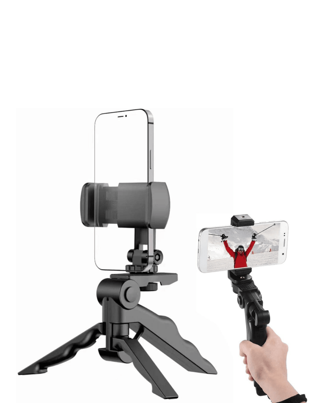 Mini Telefon Tripodu Ayarlanabilir Telefon Standı Vlog ve Fotoğraf Çekim Aparatı
