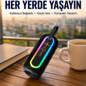 Yüksek Ses Kaliteli Kablosuz Hoparlör LED Işıklı Yeni Nesil