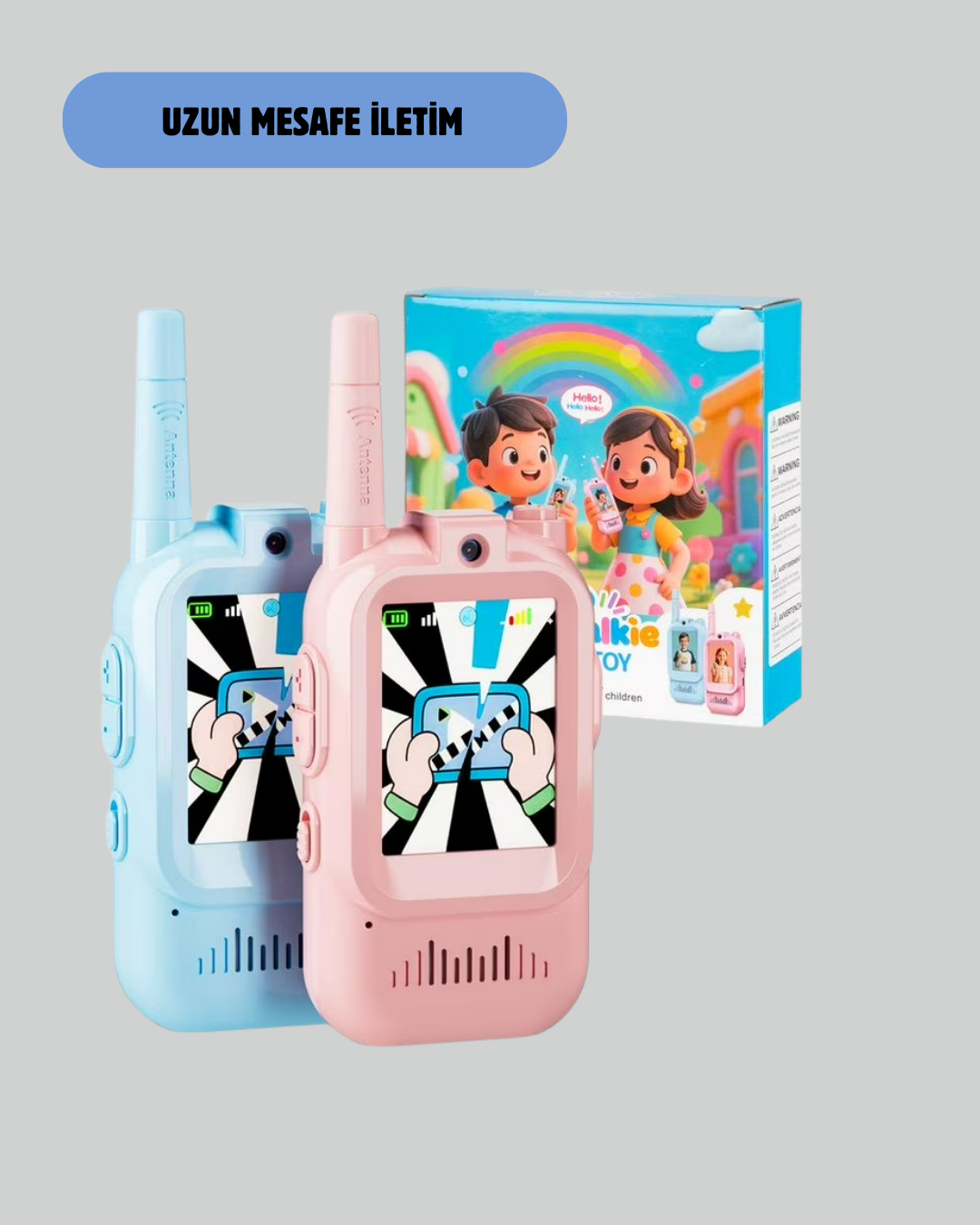 Uzun Menzilli Video Walkie Talkie Eğitici ve Eğlenceli Oyuncak