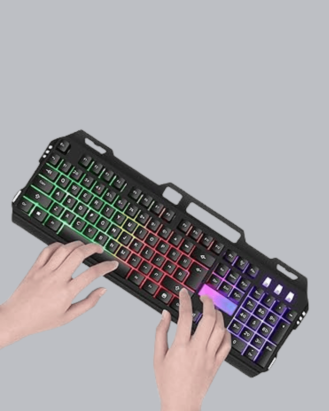 Profesyonel Oyuncu Klavye Mouse Seti – RGB Işıklı, Türkçe Q, DPI Ayarlı, Dayanıklı Gövde