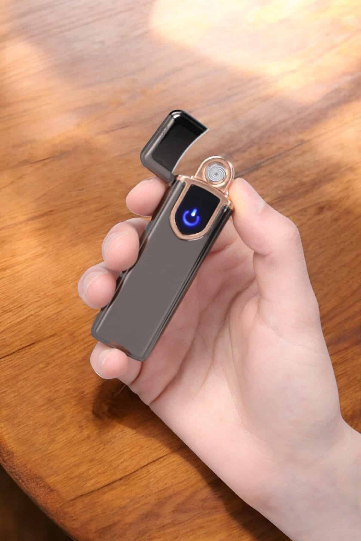 Çakmak Alevsiz Elektronik USB Şarjlı Uzun Ömürlü Kaliteli