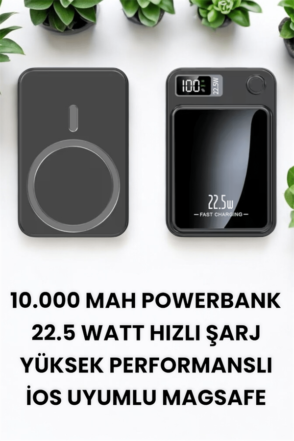 Pratik ve Taşınabilir 10.000 mAh Wireless Powerbank Hızlı Şarj Avantajı