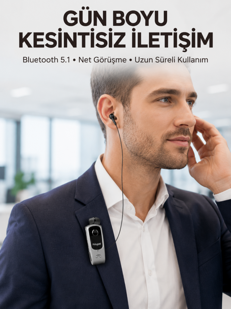 Çift Telefon Bağlantılı Eller Serbest Bluetooth Kulaklık