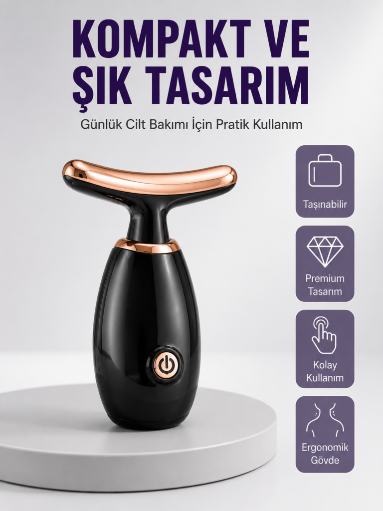 Serum Emilimini Artıran Yüz Masaj Cihazı Yeni Nesil