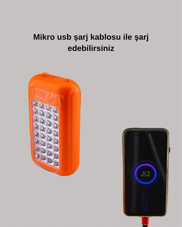 Gold Silver Güneş Enerjili Powerbank Işıldak – 10000 mAh, Taşınabilir, Suya Dayanıklı, 32 LED