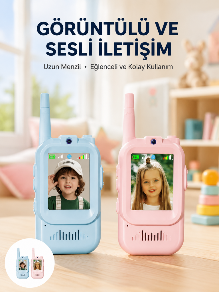 Uzun Menzilli Video Walkie Talkie Eğitici ve Eğlenceli Oyuncak