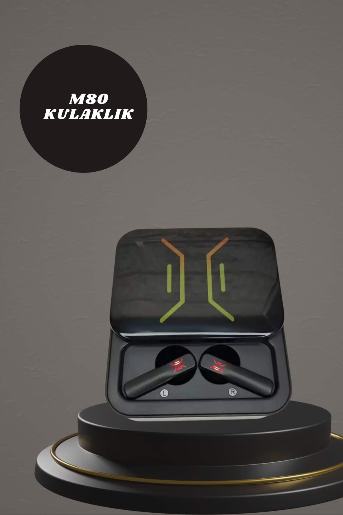 Powerbank Kulaklık ve 7 Kordonlu Akıllı Saat Çoklu Şarj Girişi Bluetooth Bağlantılı