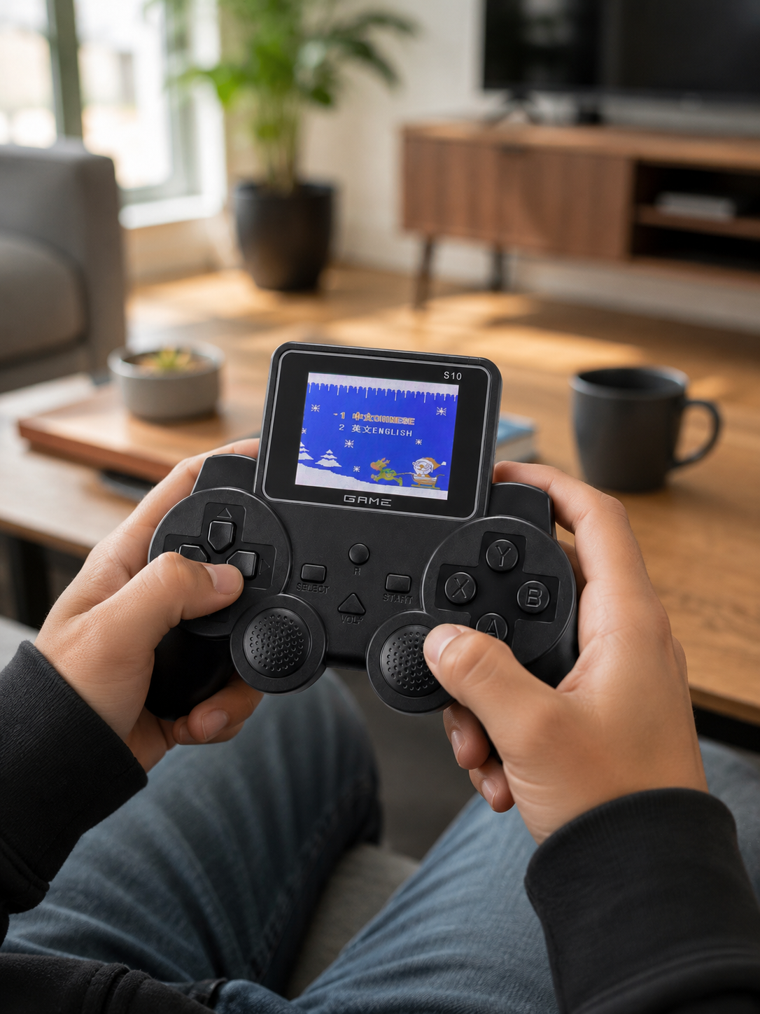 Şarjlı Retro Gamepad Oyun Konsolu 520 Oyunlu TV Çıkışlı El Konsolu