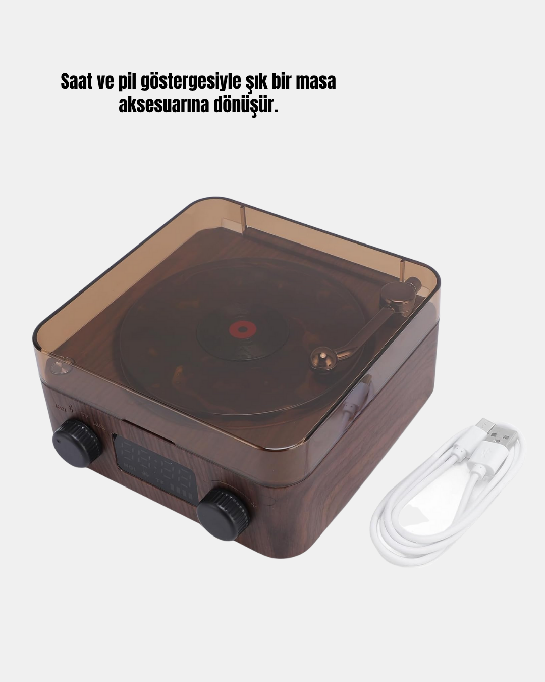 Stereo Bluetooth Hoparlör – Gece Lambalı ve Saat Göstergeli Yeni Nesil