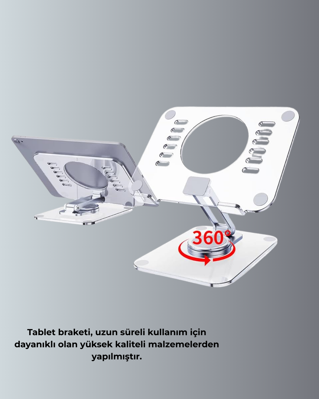 Çift Eksenli Ayarlanabilir Tablet Destek Standı Yeni Nesil