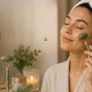 Doğal Jade Stone Yüz Masaj Seti Cilt Bakım ve Rahatlatıcı Bakım