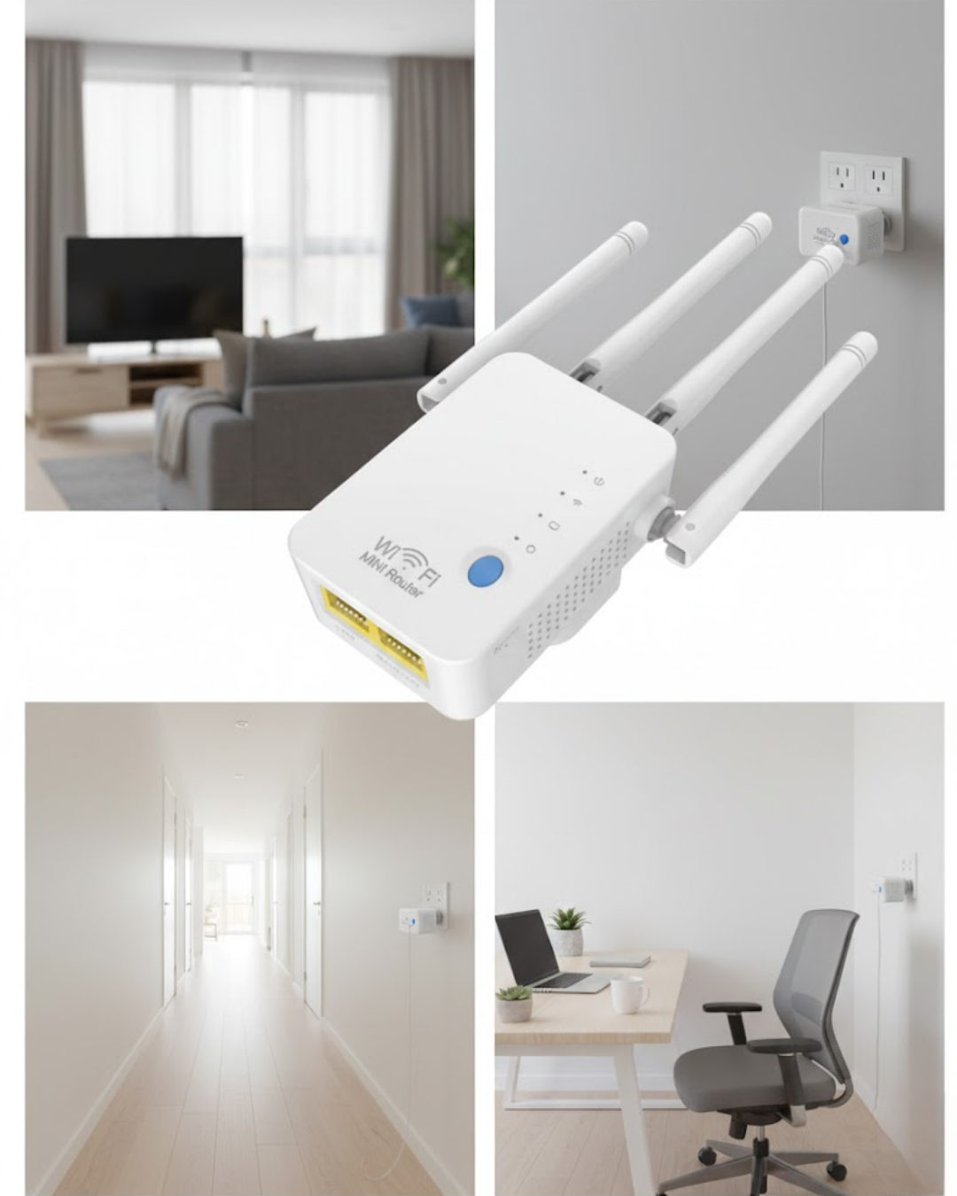 4 ANTENLİ WİFİ GÜÇLENDİRİCİ