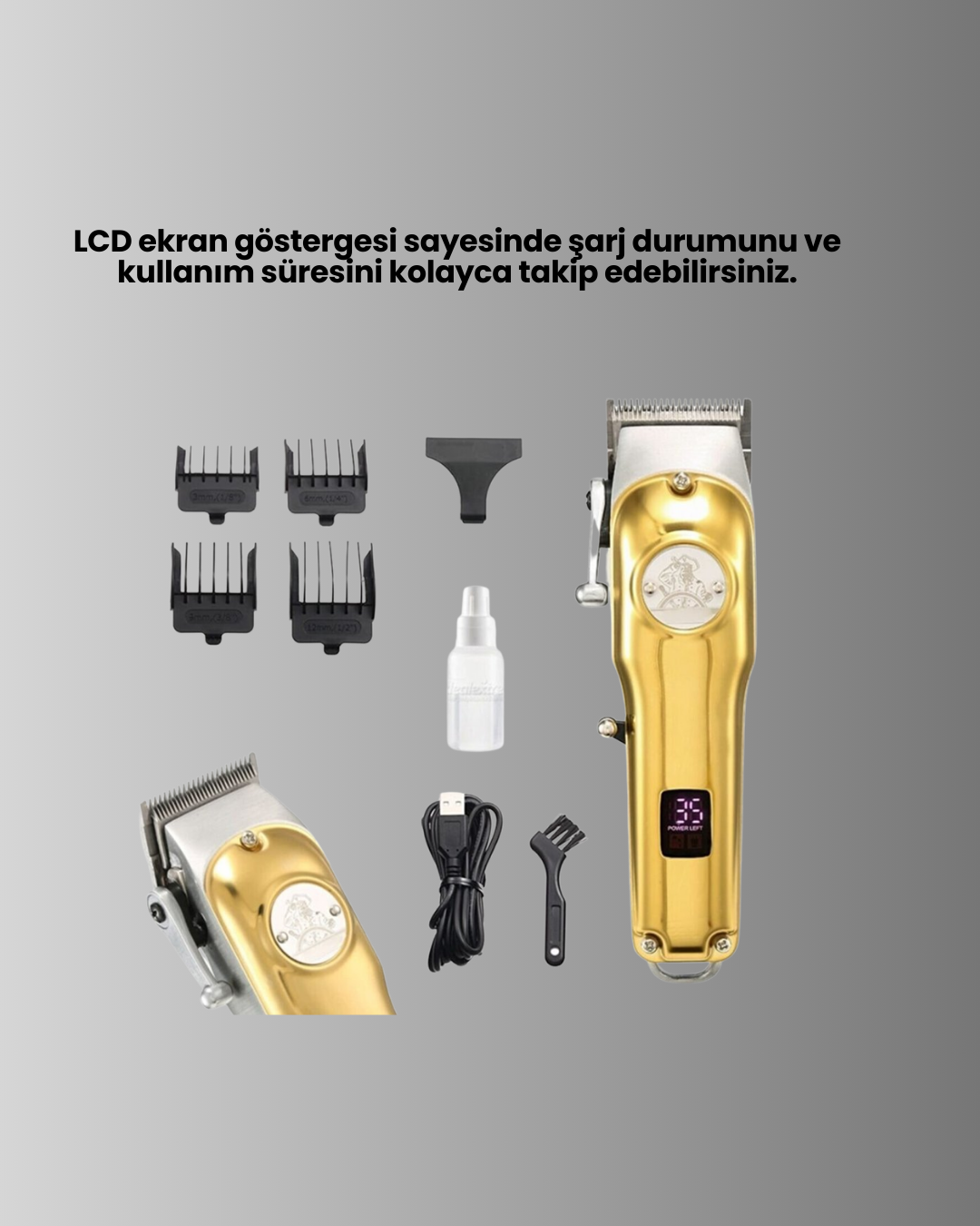 Ergonomik Tasarımlı, Hafif ve Taşınabilir Profesyonel Tıraş Makinesi Yeni Nesil