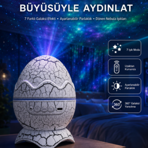 Gece Lambası Yumurta Işık Speaker Yeni Nesil Dinozor Yumurtası Görünümlü