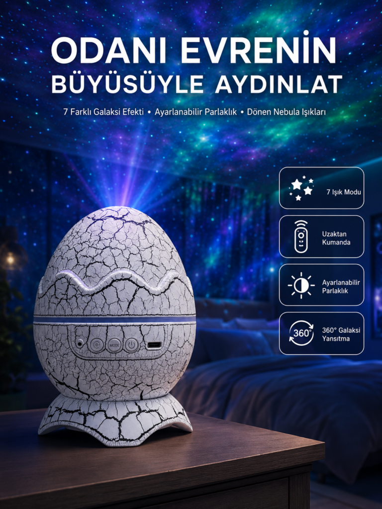 Gece Lambası Yumurta Işık Speaker Yeni Nesil Dinozor Yumurtası Görünümlü