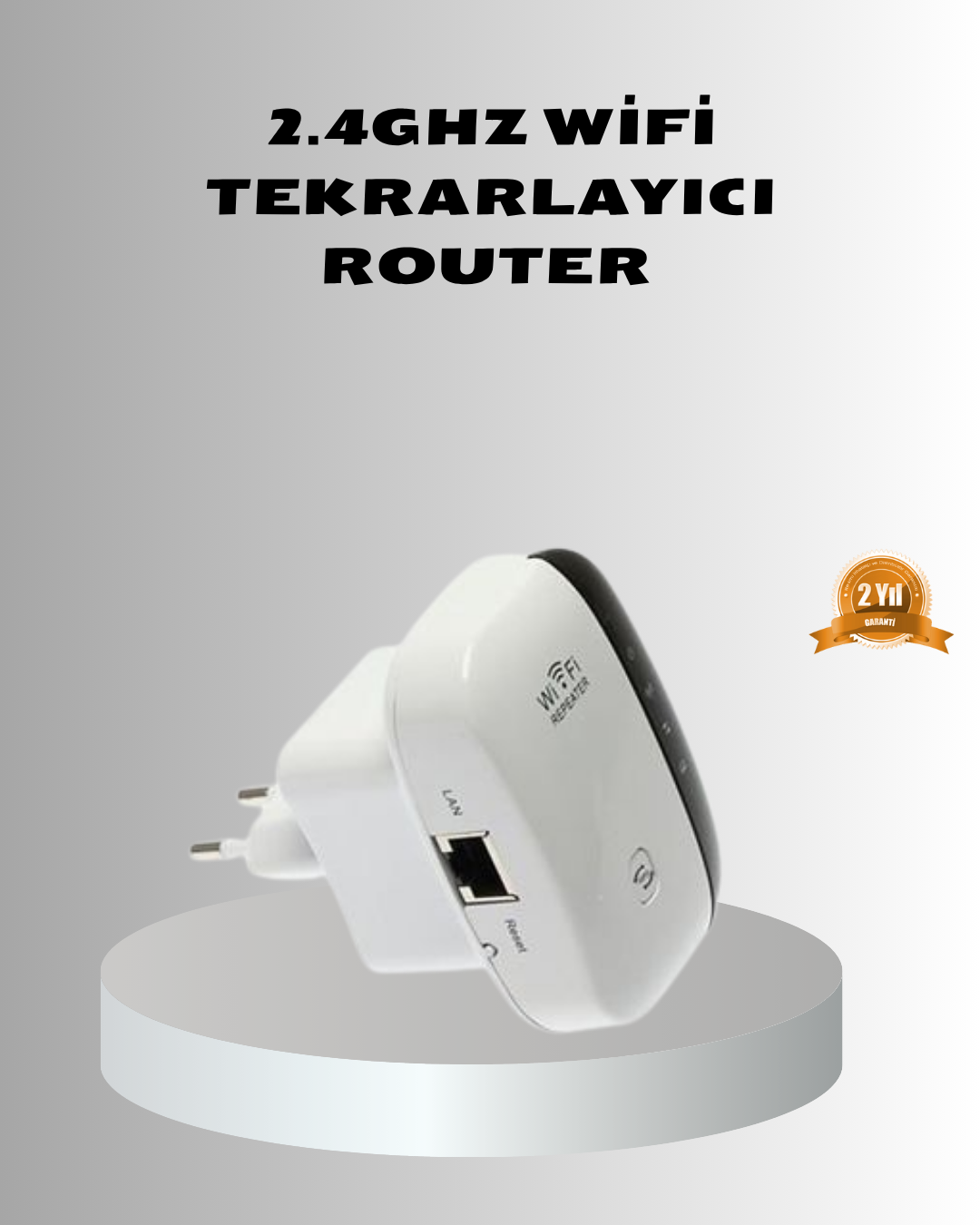 2.4G WiFi Sinyal Çoğaltıcı Router Genişletici Güçlü Antenli