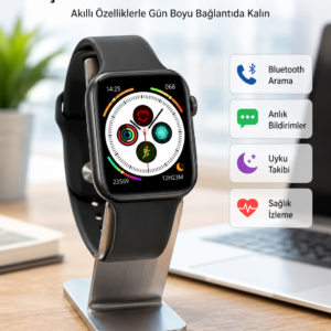 Dokunmatik Ekran Akıllı Saat Tema Değiştirme Şık ve Modern Unısex