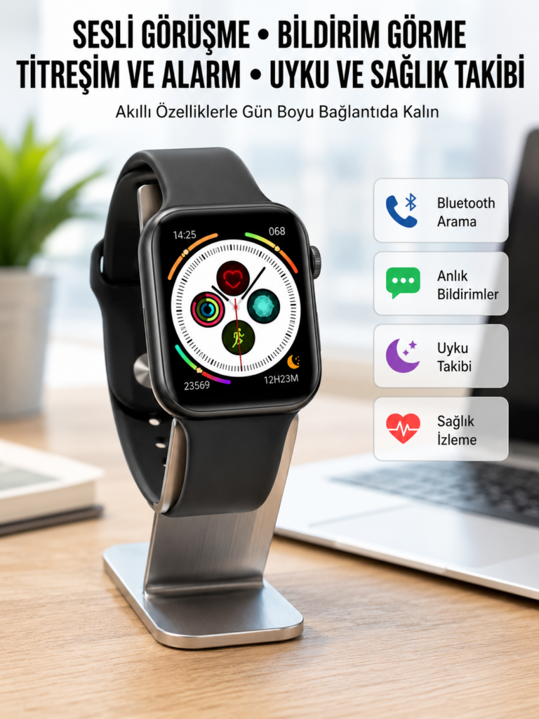 Dokunmatik Ekran Akıllı Saat Tema Değiştirme Şık ve Modern Unısex