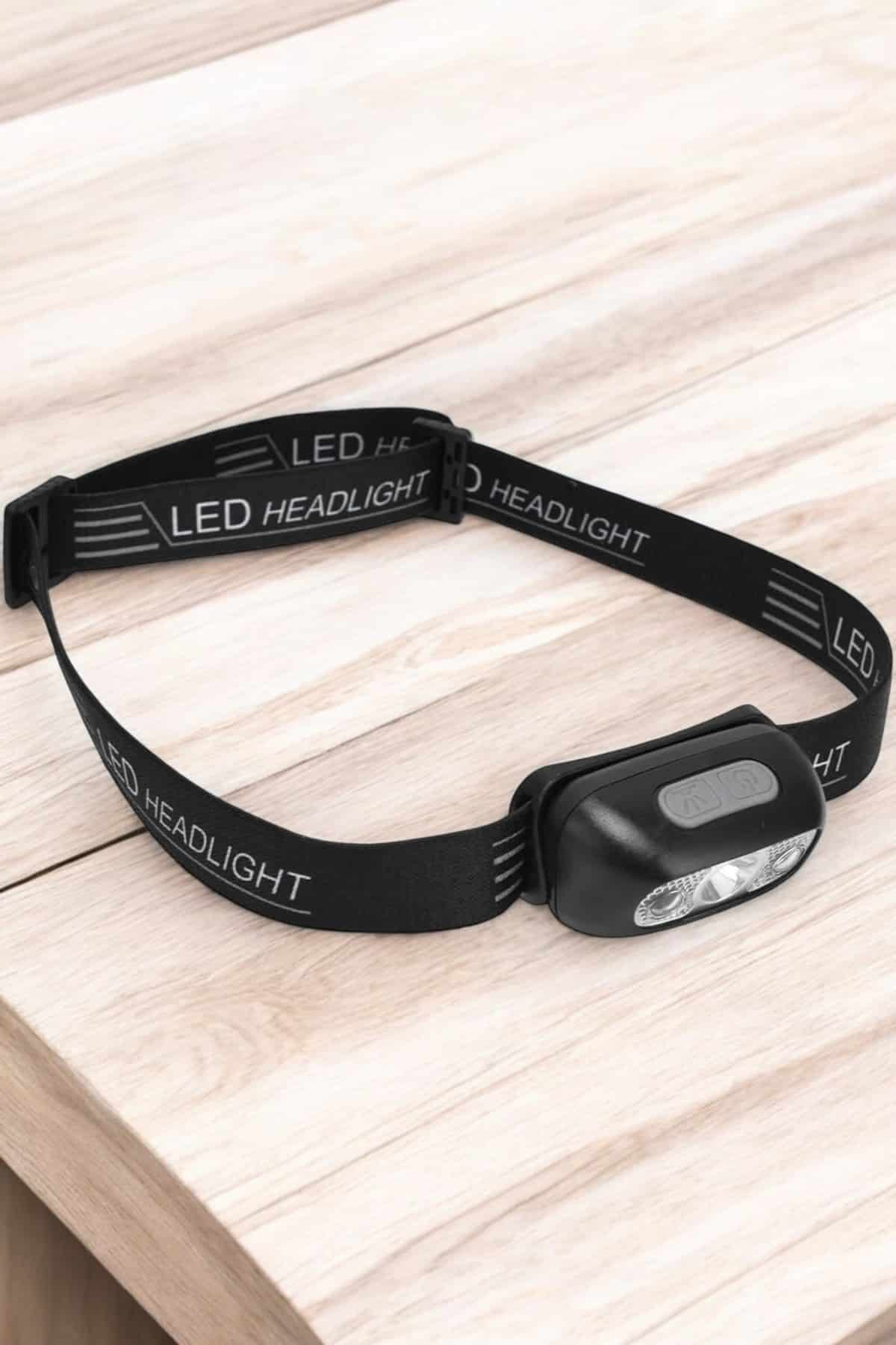 Kafa Lambası Kamp Lambası Led Işık Şarjlı Ayarlanabilir