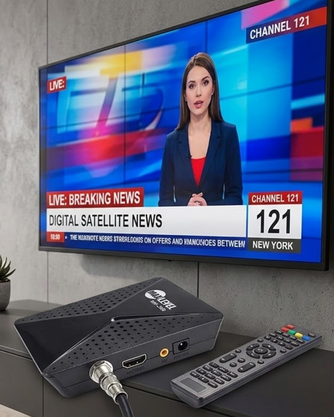 HD Uydu Alıcısı Full HD Görüntü HDMI USB WiFi Destekli