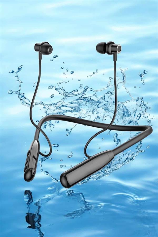 Dijital Göstergeli Kulak İçi Kablosuz Bluetooth Kulaklık Boyun Bantlı Yeni Nesil