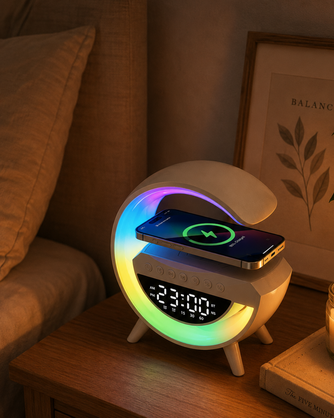 RGB Işıklı Bluetooth Hoparlör TF Kart ve FM Destekli Kablosuz Ses Sistemi