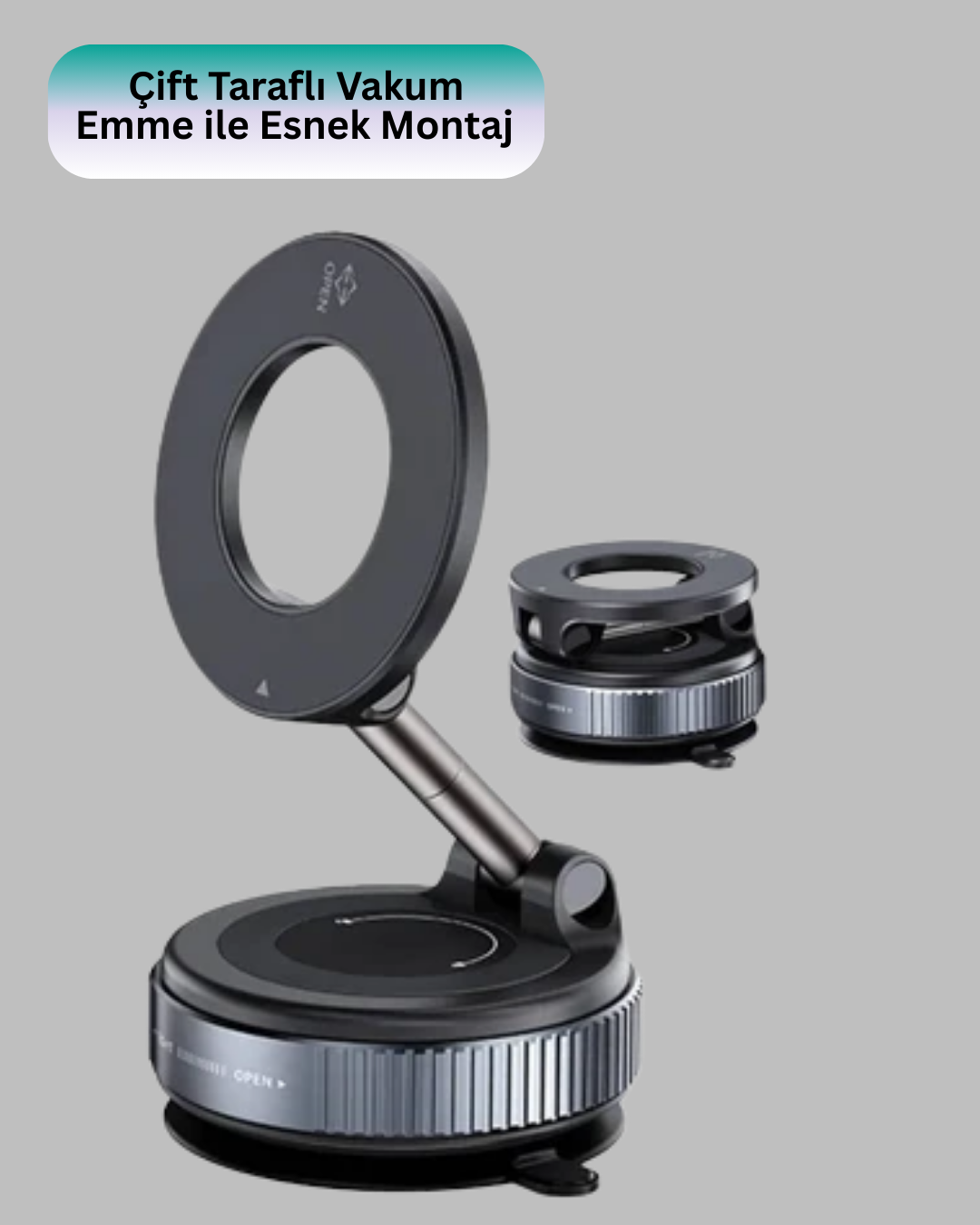 360 Derece Ayarlanabilir Manyetik Araç Telefon Standı Yeni Nesil