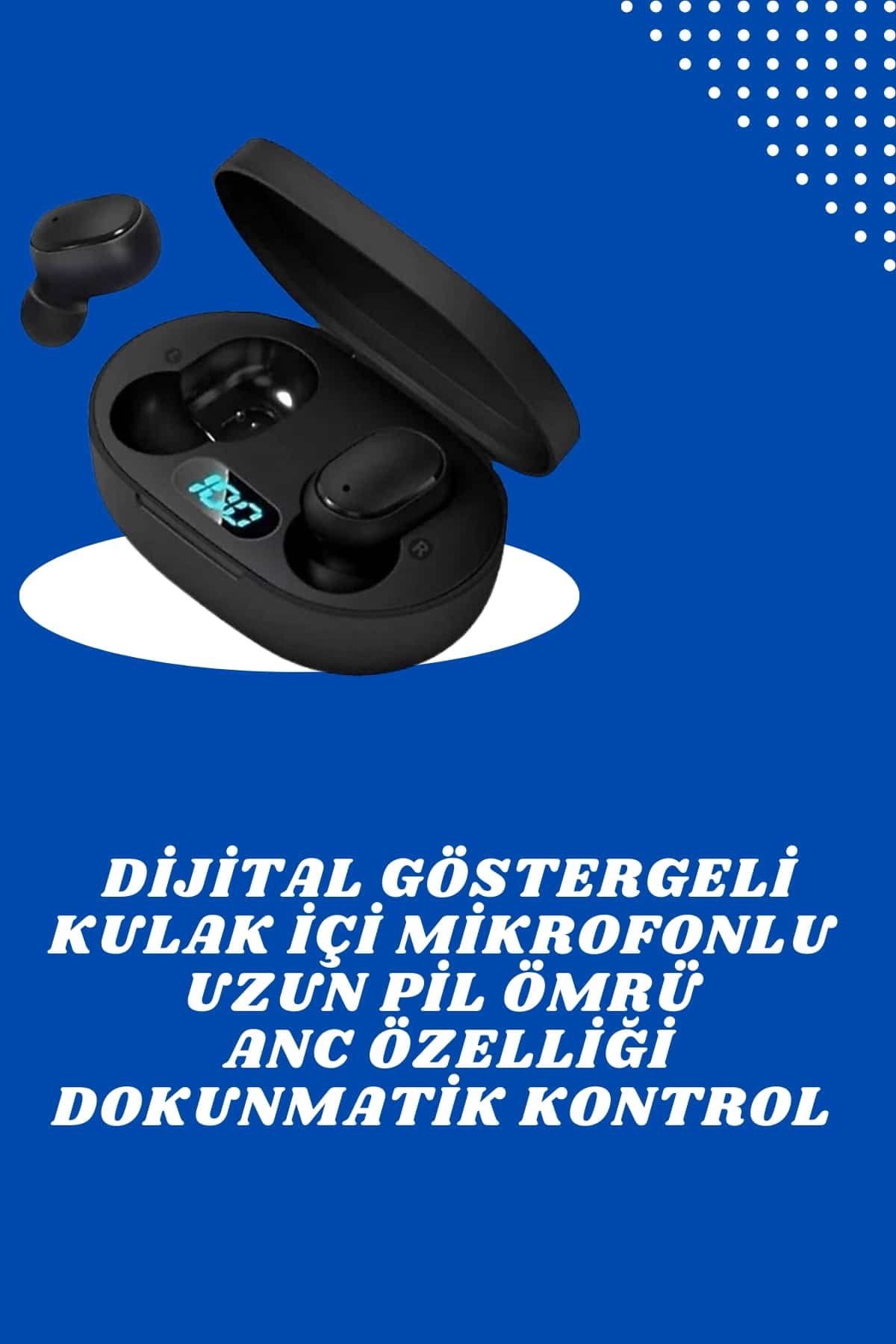 Çift Kulaklık Kampanyası Dokunmatik Kontrol Kulak İçi Yüksek Ses Kaliteli Mikrofonlu