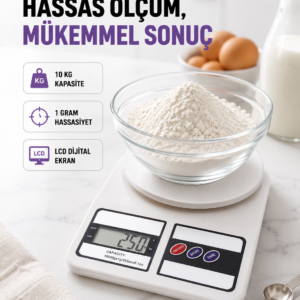 Taşınabilir Dijital Terazi – Çift Ölçü Birimi Destekli