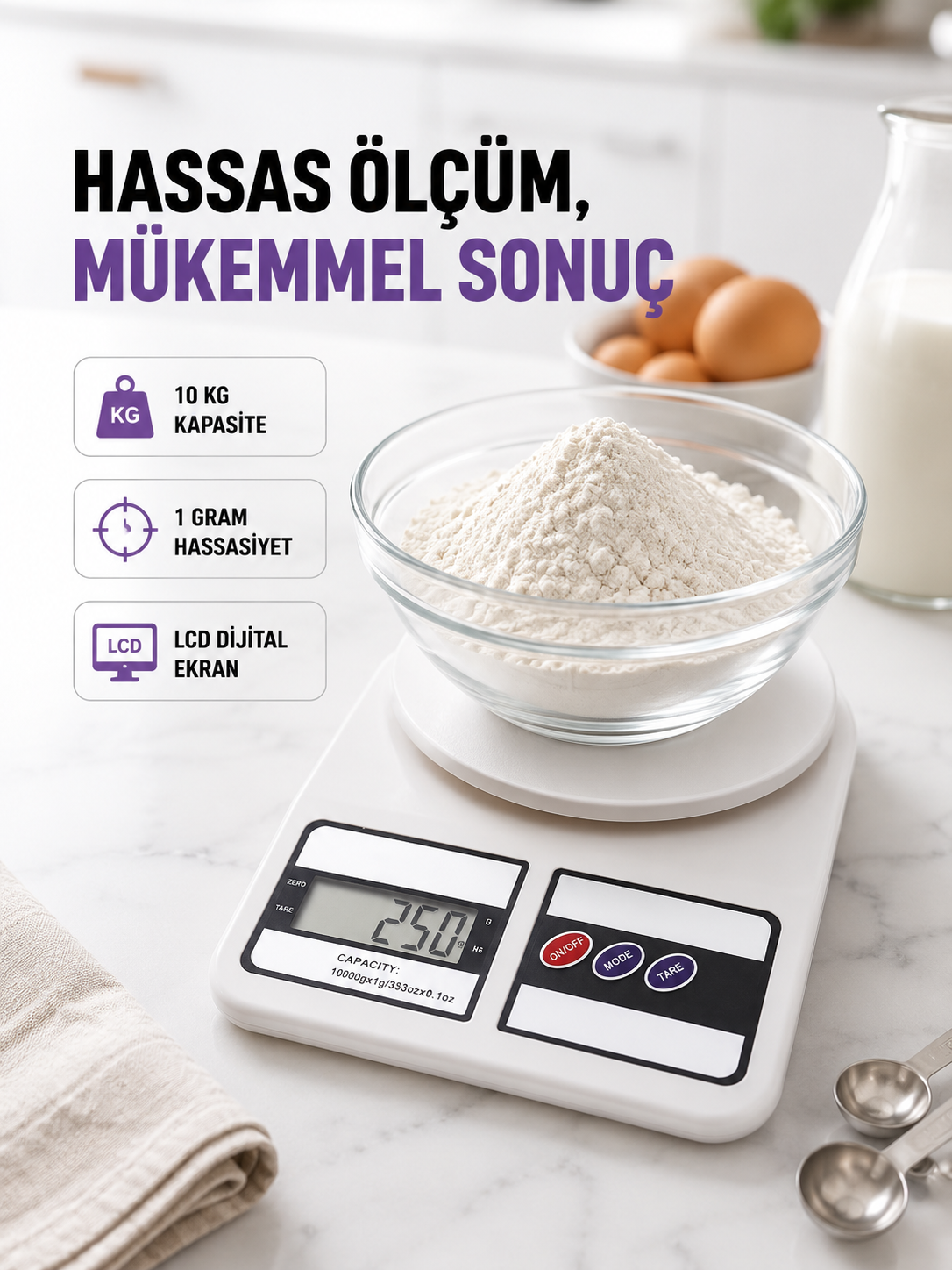 Taşınabilir Dijital Terazi – Çift Ölçü Birimi Destekli