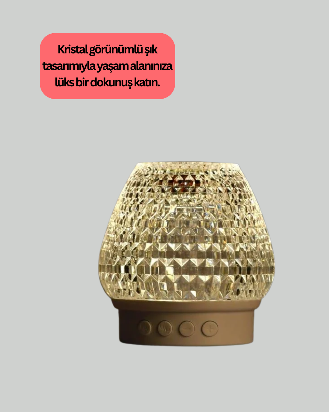Taşınabilir Işıklı Yüksek Ses Kaliteli Bluetooth Hoparlör