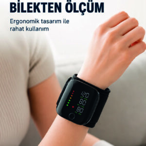 Şarj Edilebilir Bilekten Tansiyon Aleti Tek Tuşla Ölçüm