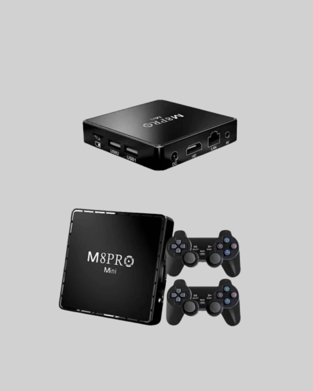 M8Pro Android TV Box ve Retro Oyun Konsolu – 10K Ultra HD Görüntü
