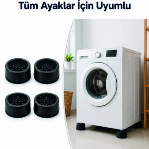 Kaymaz Tabanlı 4 Adet Makine Ayak Yükseltici