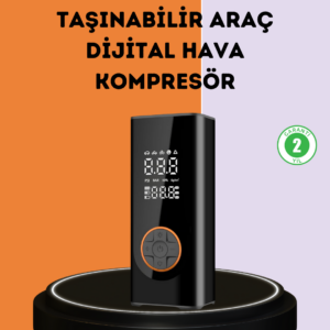 150 PSI Dijital Hava Pompası Akü Takviye ve Powerbank Özellikli