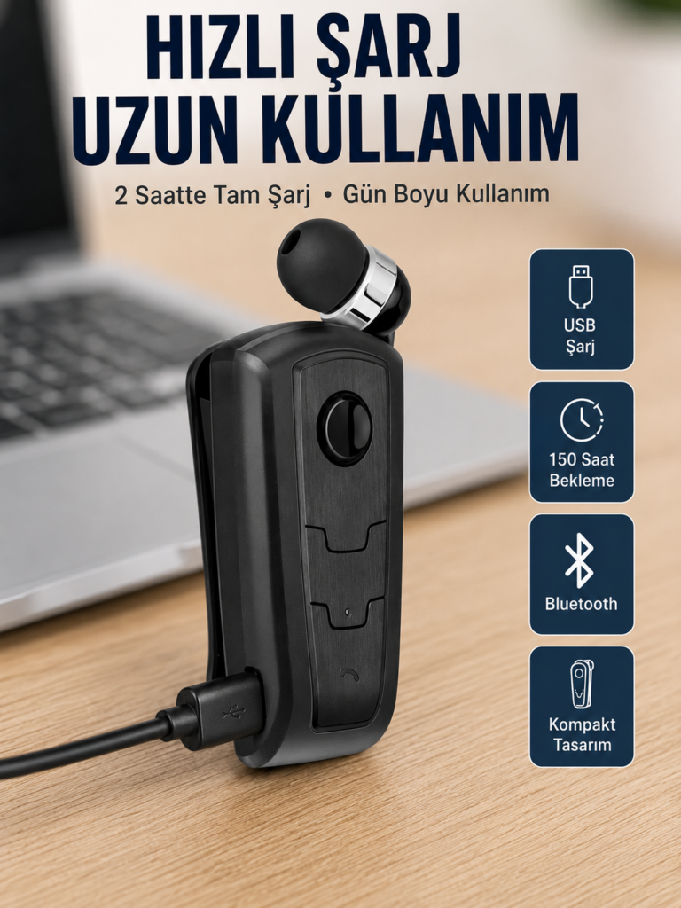 Titreşimli Bluetooth Kulaklık Fineblue F910 Uzun Pil Ömrü Yeni Nesil