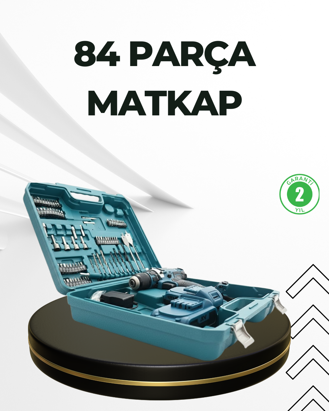 Çift Bataryalı Şarjlı Matkap Uç Seti Ev ve Usta Kullanımı