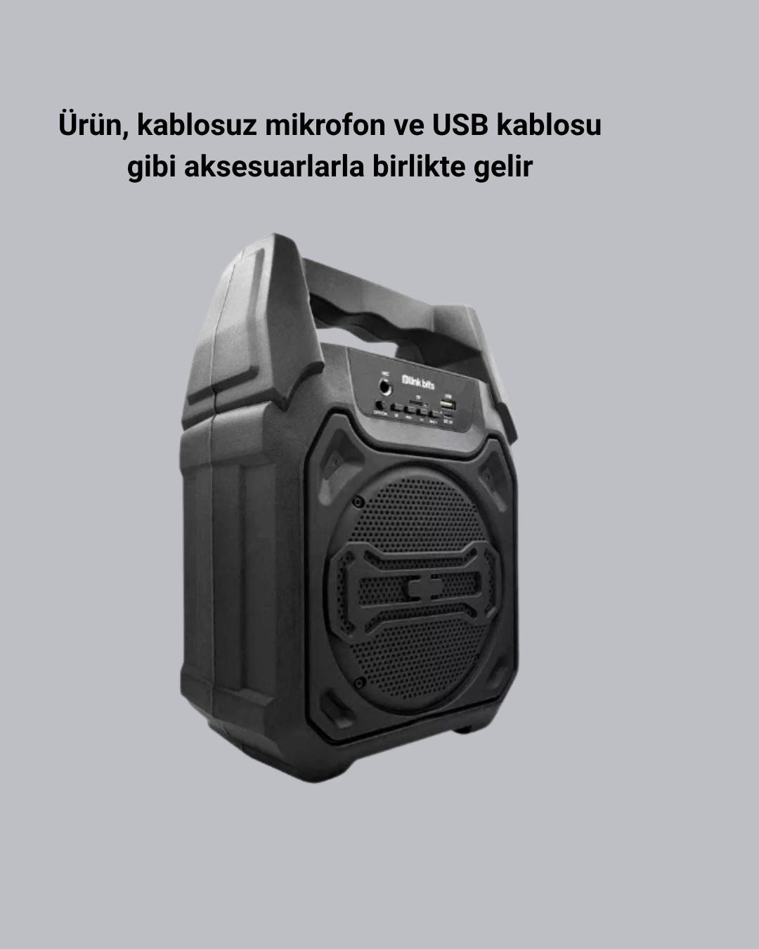 Mikrofonlu Bluetooth Ses Sistemli USB, Micro SD, FM ve Uzun Pil Ömrü
