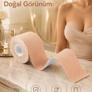 Toparlayıcı Göğüs Bandı Şekillendirici Ten Rengine Uygun Esnek Hassas Ciltlere Uygun