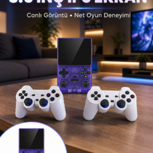 Taşınabilir Oyun Konsolu Çift Oyuncu Destekli HDMI Çıkışlı
