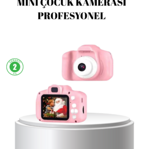 Pembe Mini 1080p HD Çocuk Kamera – 8MP, Video Kaydı,TF Kart Destekli