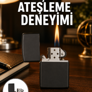 Çakmak Parlak Siyah Doldurulabilir Hedyelik Eşya Yeni Nesil