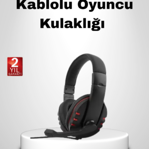 Rahat ve Dayanıklı Mikrofonlu Oyun Kulaklığı – Stereo Ses, Ayarlanabilir Kafa Bandı