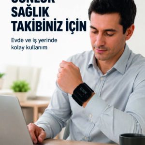 Şarjlı Bilekten Dijital Tansiyon Ölçer Geniş LCD Ekranlı