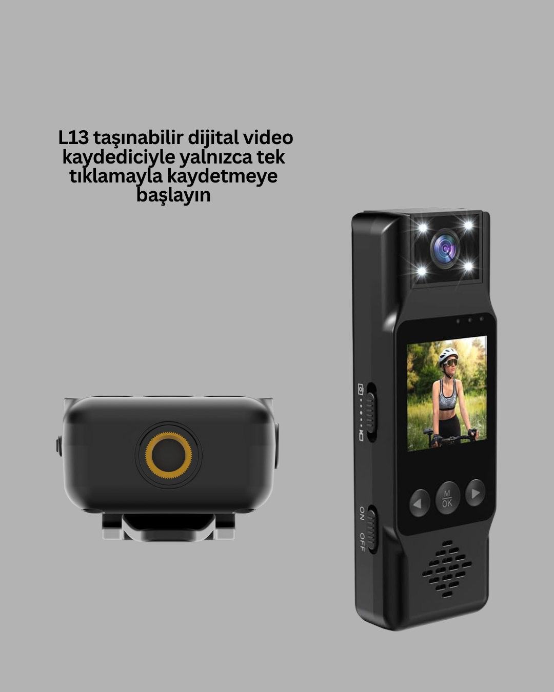 Mini Kamera 1080P Full HD Taşınabilir Güvenlik ve Kayıt Cihazı