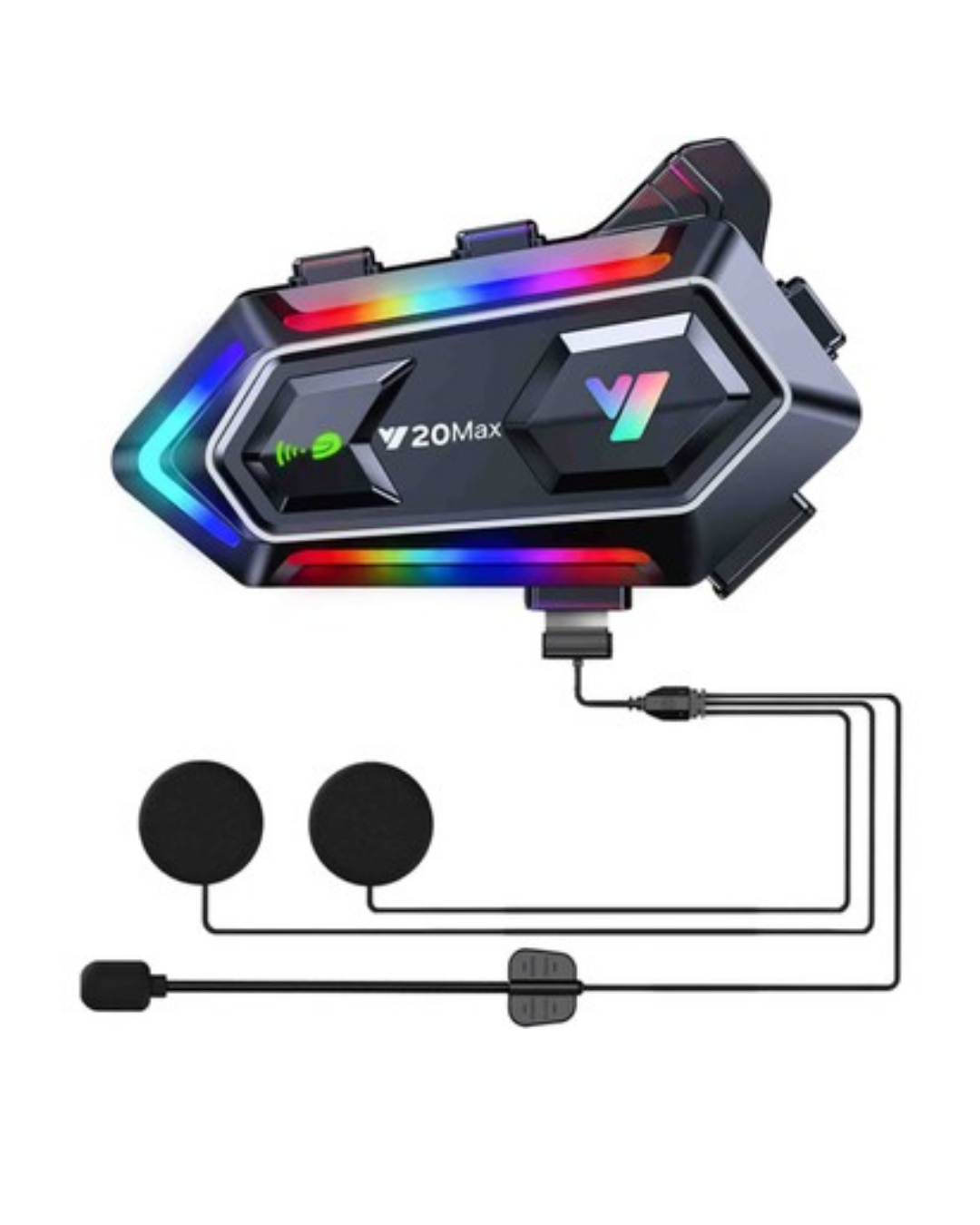 BT5.3 Motosiklet Kask İletişim Sistemi Çift Telefon Destekli