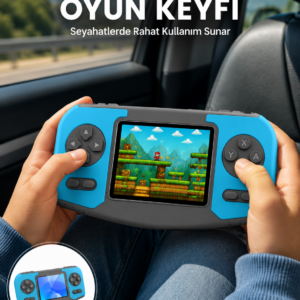 Çocuklara Özel Retro Oyun Konsolu Portatif Eğlence Cihazı