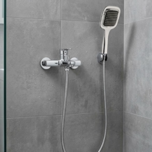 Siyah Duş Seti El Duşu Başlığı Spiral Hortum Dayanıklı Banyo Duş Aksesuarı